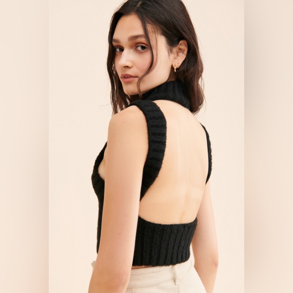 for love & lemons ♠️ dominique cropped sweater